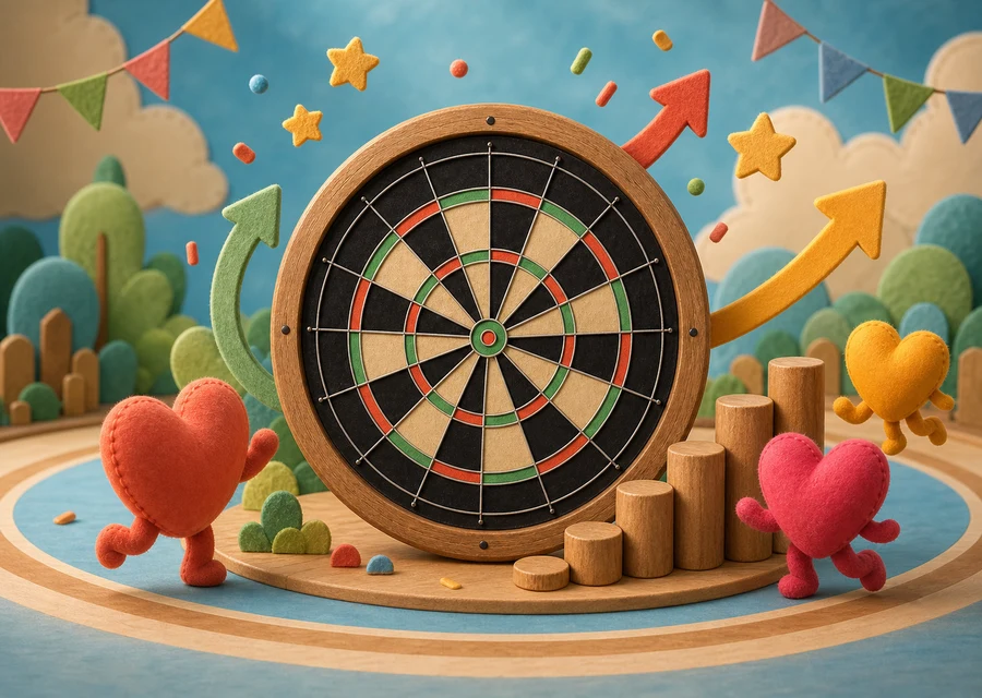 Count Up im hellen Playful-Cartoon-Theme.